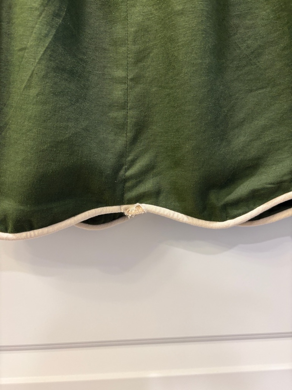 Farm Rio Linen Blend Wavy Mini Dress Small Green Halter - Picture 13 of 15